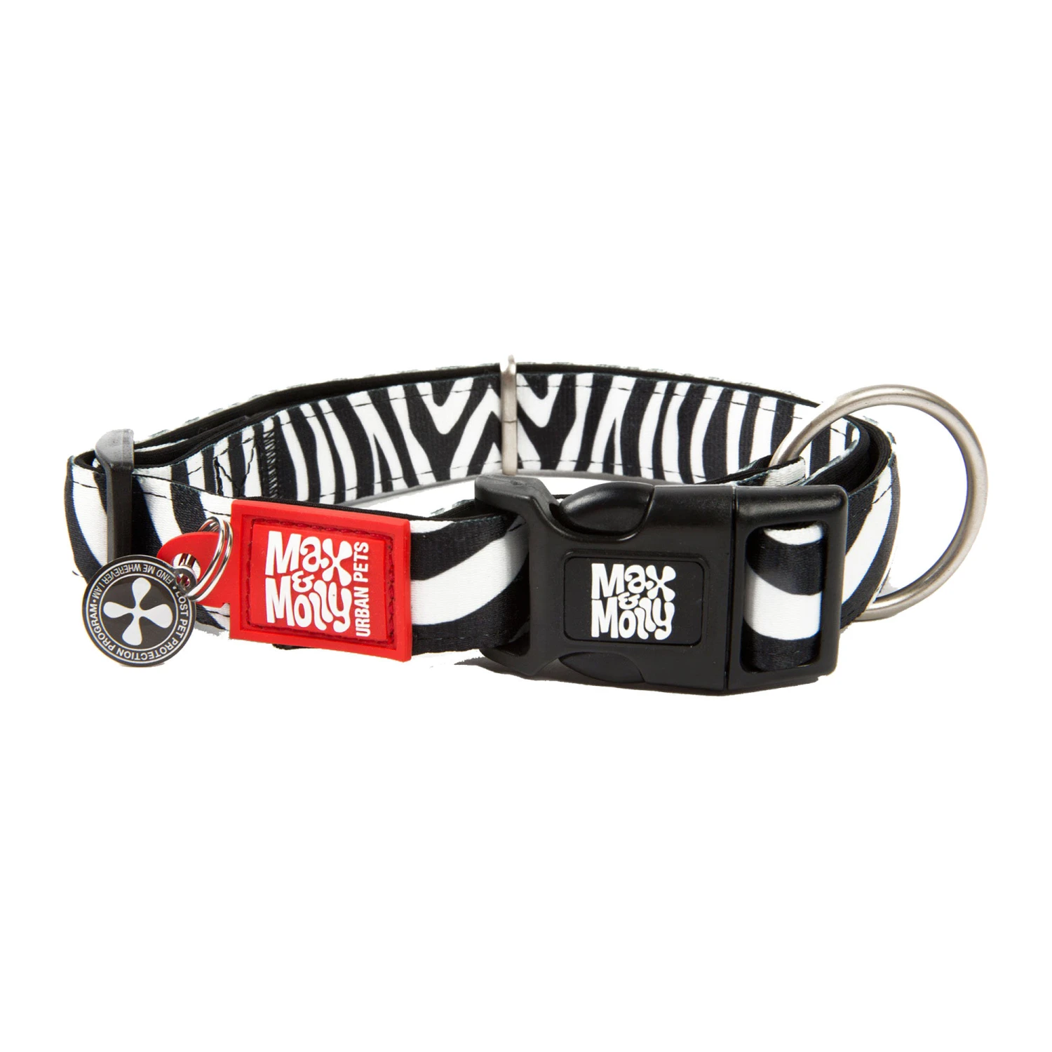 Max & Molly Smart ID Halsband - Zebra 3 Max & Molly Smart ID Halsband - Zebra - Afbeelding 3