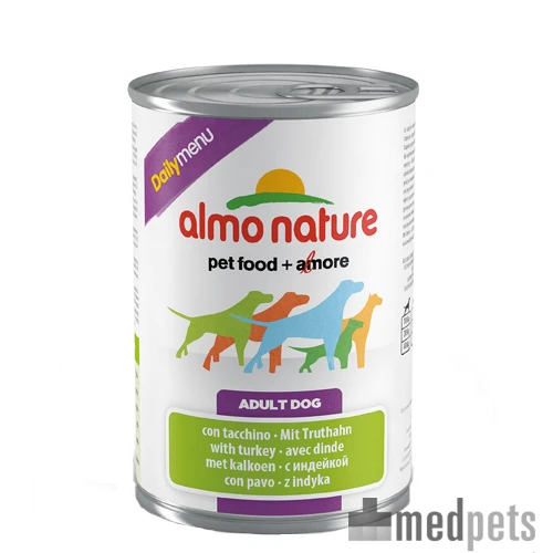 Almo Nature Dog Daily Menu Hondenvoer - Blik - Kalkoen 1 Almo Nature Dog Daily Menu Hondenvoer - Blik - Kalkoen