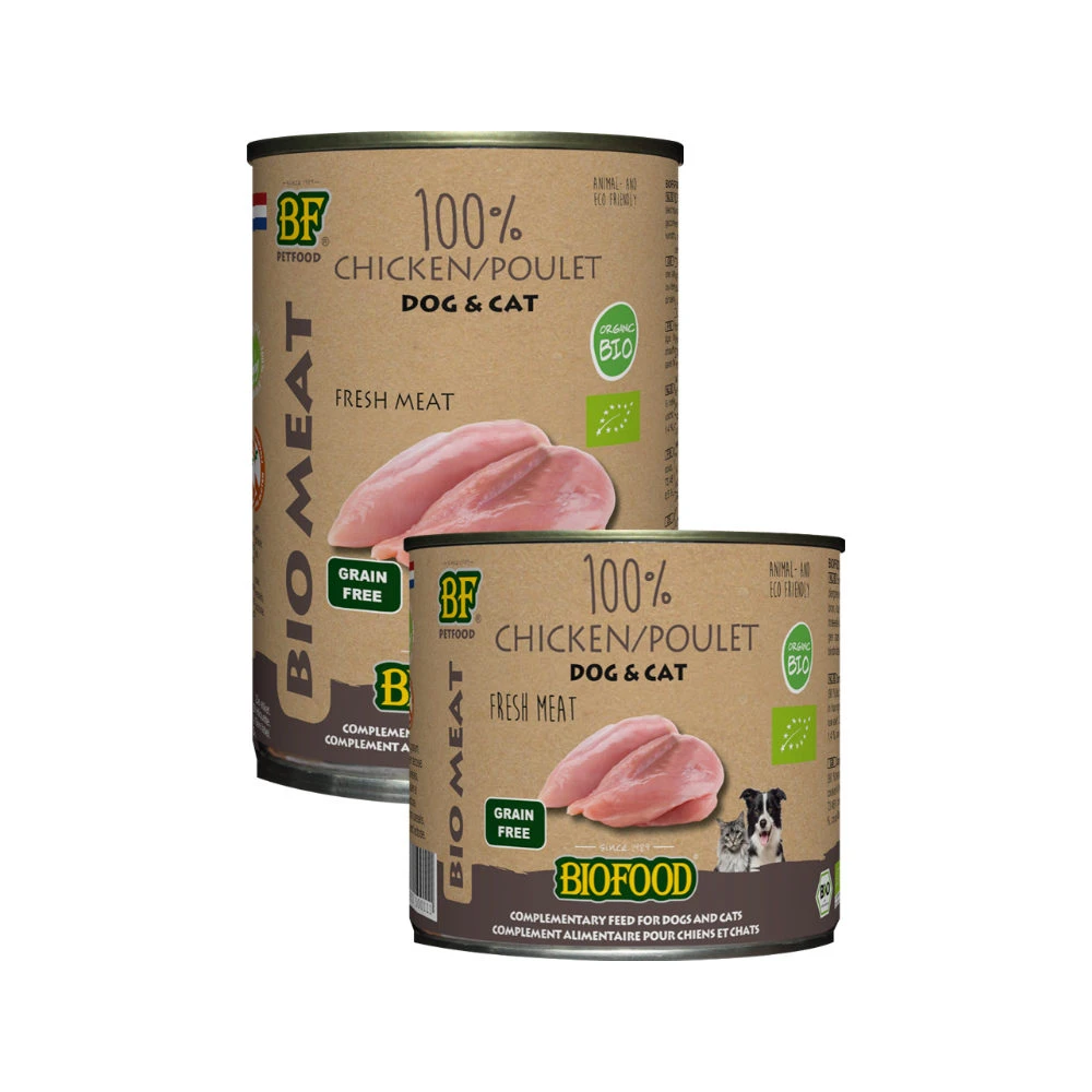Biofood Organic 100% Kip - Hond & Kat 3 Biofood Organic 100% Kip - Hond & Kat - Afbeelding 3