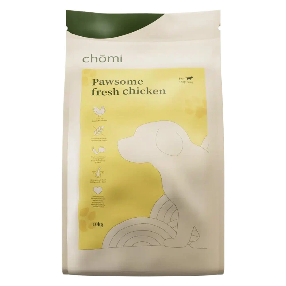 Chomi Puppy Dry Pawsome Fresh Chicken 2 Chomi Puppy Dry Pawsome Fresh Chicken - Afbeelding 2