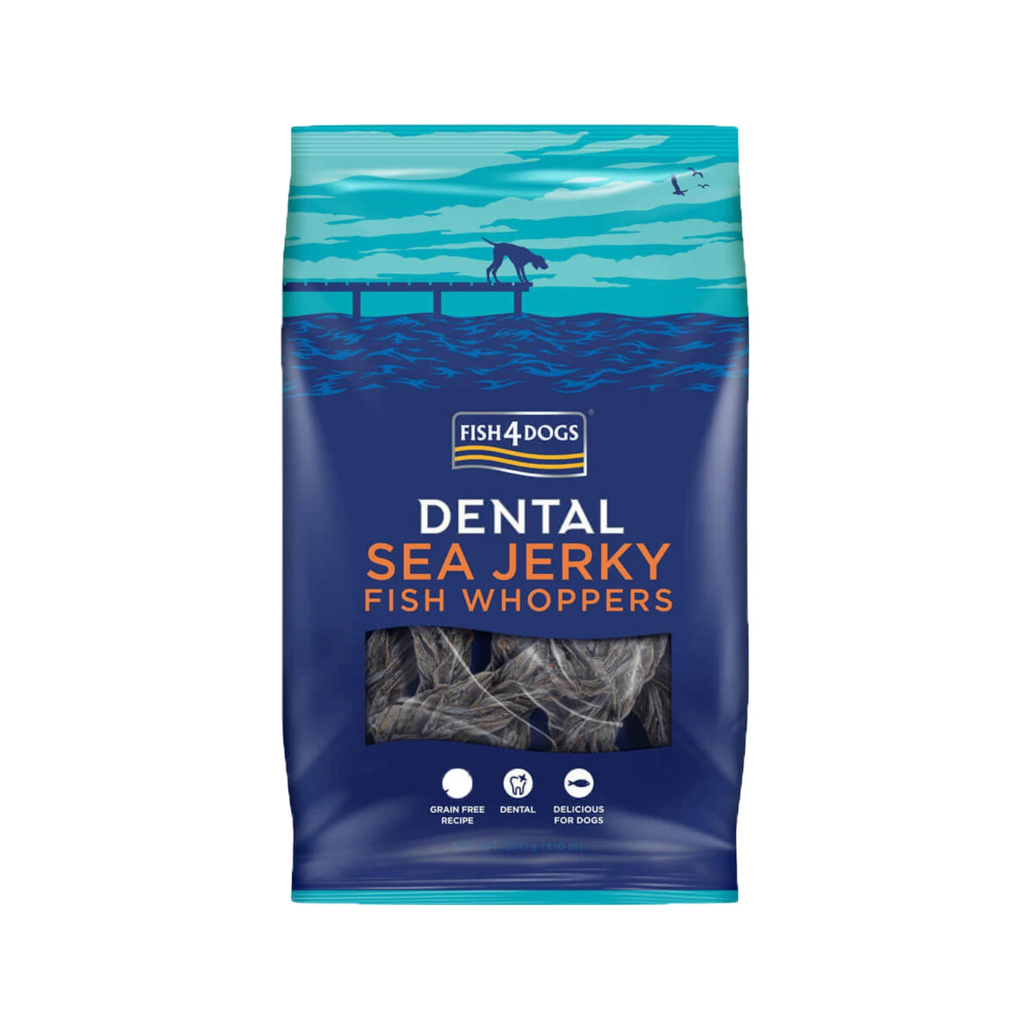 Fish4Dogs Dental - Sea Jerky Fish Whoppers 1 Fish4Dogs Dental - Sea Jerky Fish Whoppers