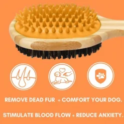 Dogslife Bamboo Dog Brush -Bekend Hondenspullen Winkel dogslife bamboo dog brush 219804 0500 none