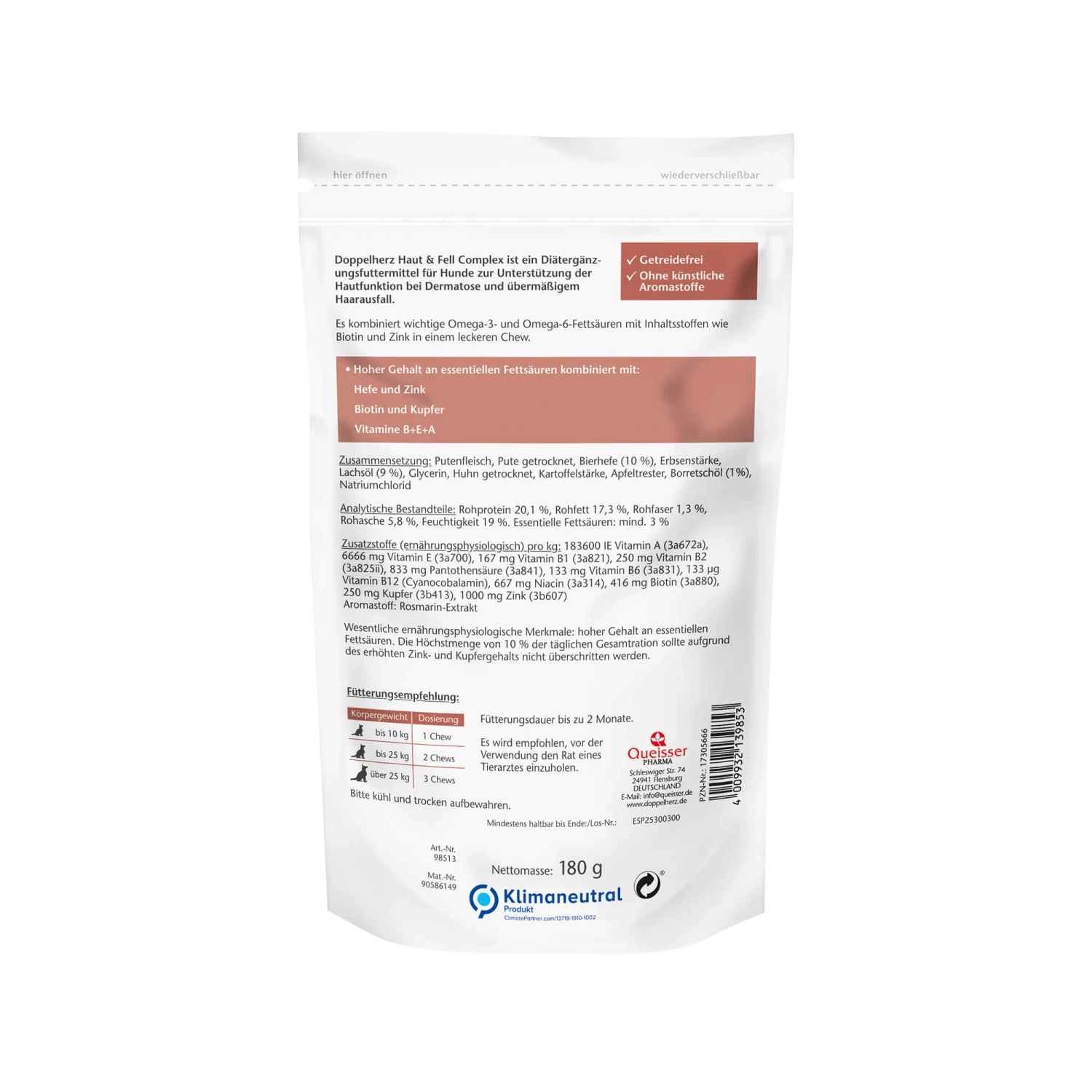 Doppelherz Huid & Vacht Complex Voor Honden 7 Doppelherz Huid & Vacht Complex Voor Honden - Afbeelding 7