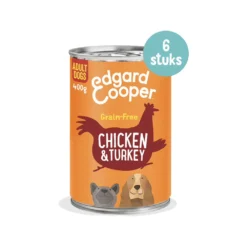 Edgard & Cooper Adult - Kip & Kalkoen - Blik 12 Edgard & Cooper Adult - Kip & Kalkoen - Blik -Bekend Hondenspullen Winkel edgard cooper adult kip kalkoen blik 173680 1000 none
