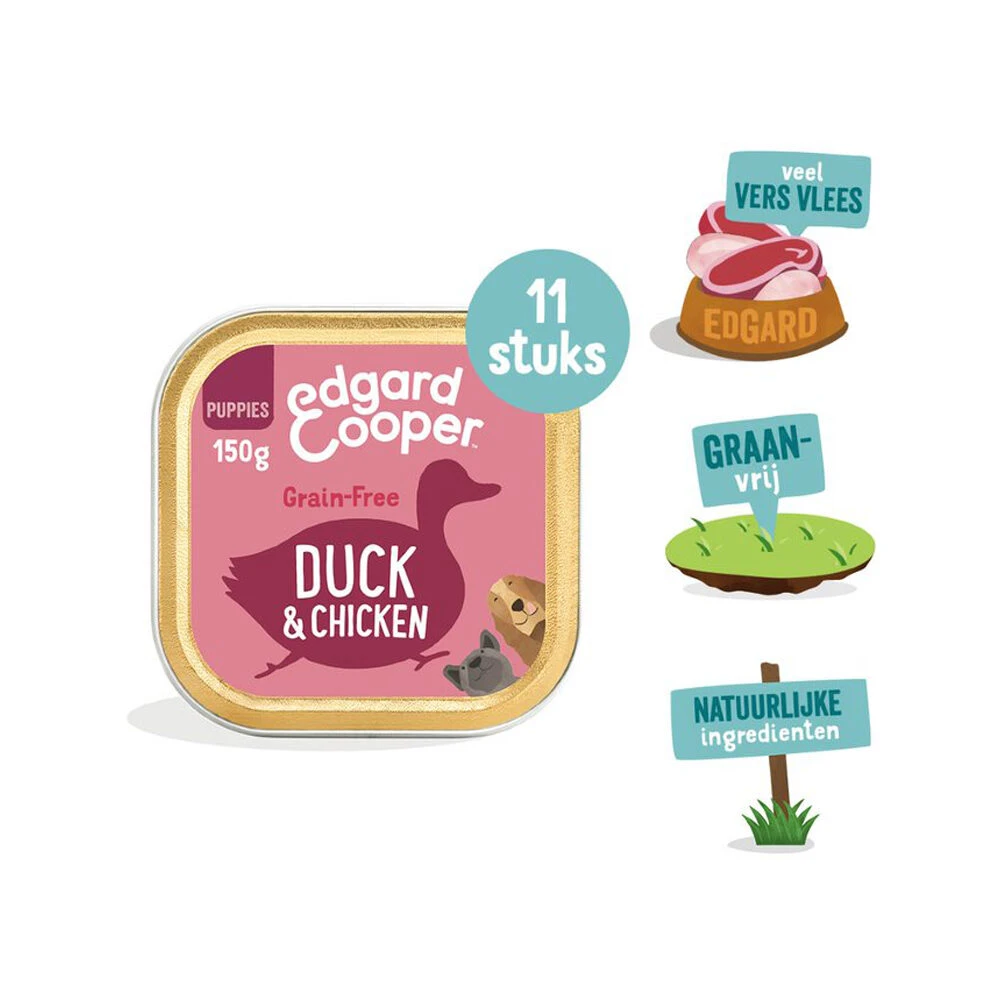 Edgard & Cooper Puppy - Eend & Kip - Kuipje 4 Edgard & Cooper Puppy - Eend & Kip - Kuipje - Afbeelding 4