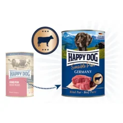Happy Dog Sensible Pure Germany -Bekend Hondenspullen Winkel happy dog rind pur 193613 0500 none