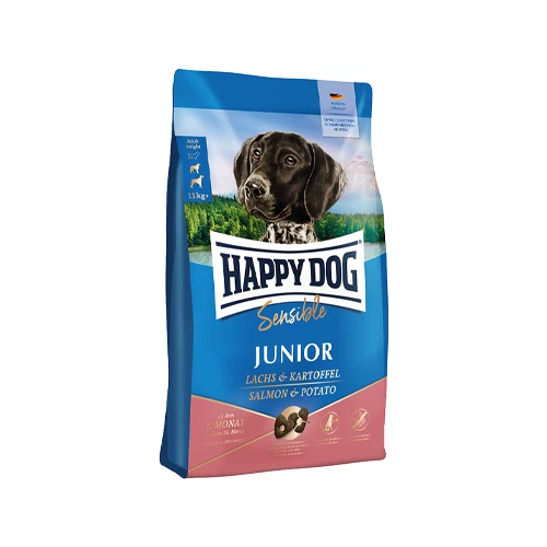 Happy Dog Sensible Junior - Zalm En Aardappel 1 Happy Dog Sensible Junior - Zalm En Aardappel