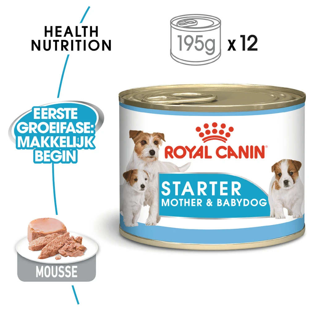 Royal Canin Starter Mousse Mother & Babydog - Hondenvoer 2 Royal Canin Starter Mousse Mother & Babydog - Hondenvoer - Afbeelding 2