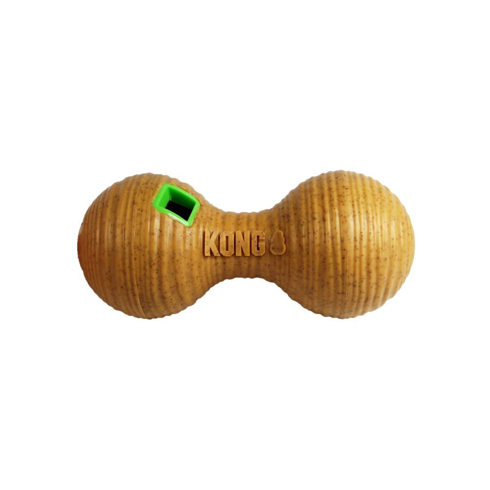 KONG Bamboe Voerbal Dumbell 3 KONG Bamboe Voerbal Dumbell - Afbeelding 3