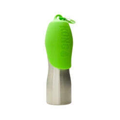 KONG H2O Stainless Steel Water Bottle -Bekend Hondenspullen Winkel kong h2o stainless steel water bottle groen 750 ml 81023 2000 none