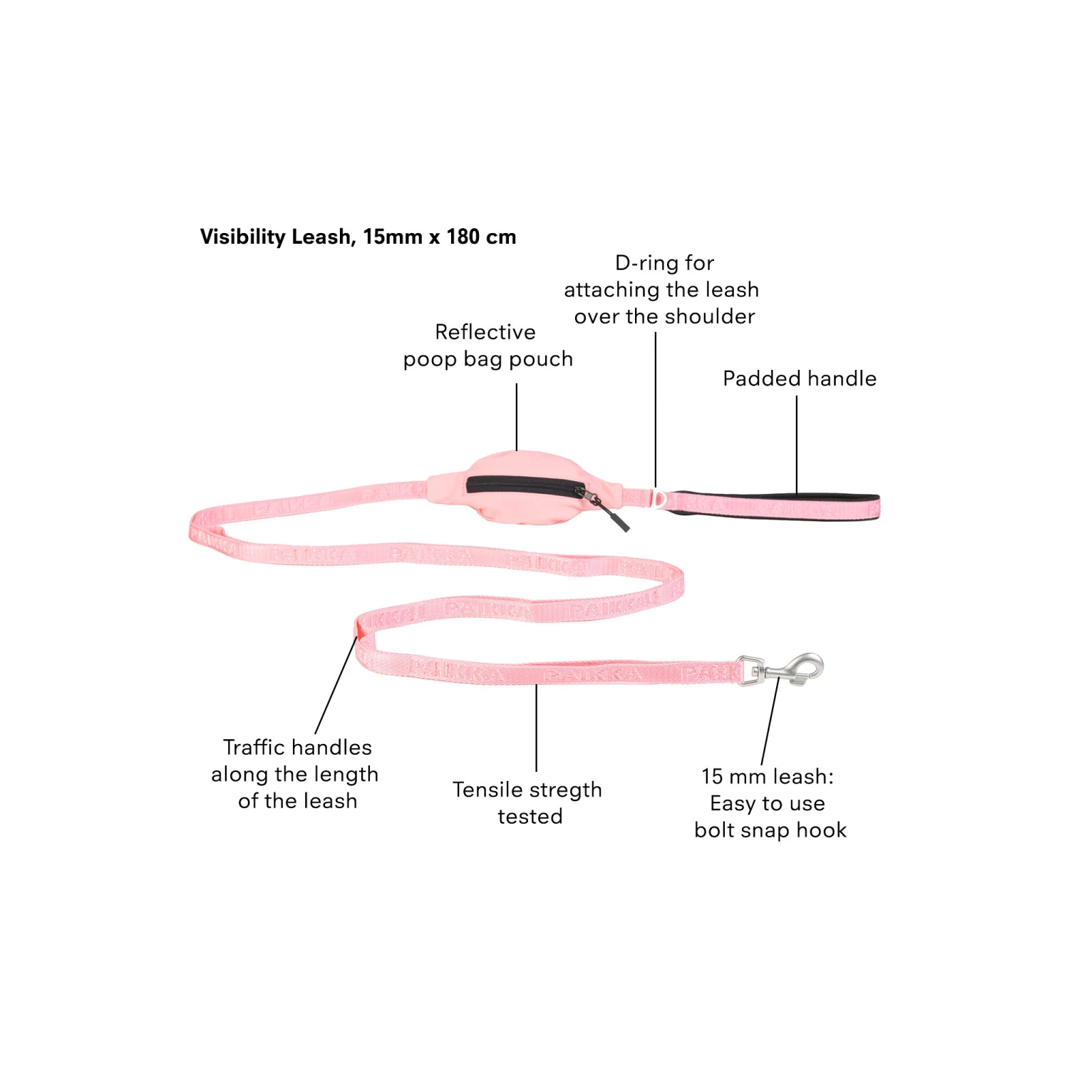 PAIKKA Visibility Leash 6 PAIKKA Visibility Leash - Afbeelding 6