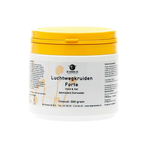 Groene Os Luchtwegkruiden Forte - Hond/Kat 3 Groene Os Luchtwegkruiden Forte - Hond/Kat - Afbeelding 3