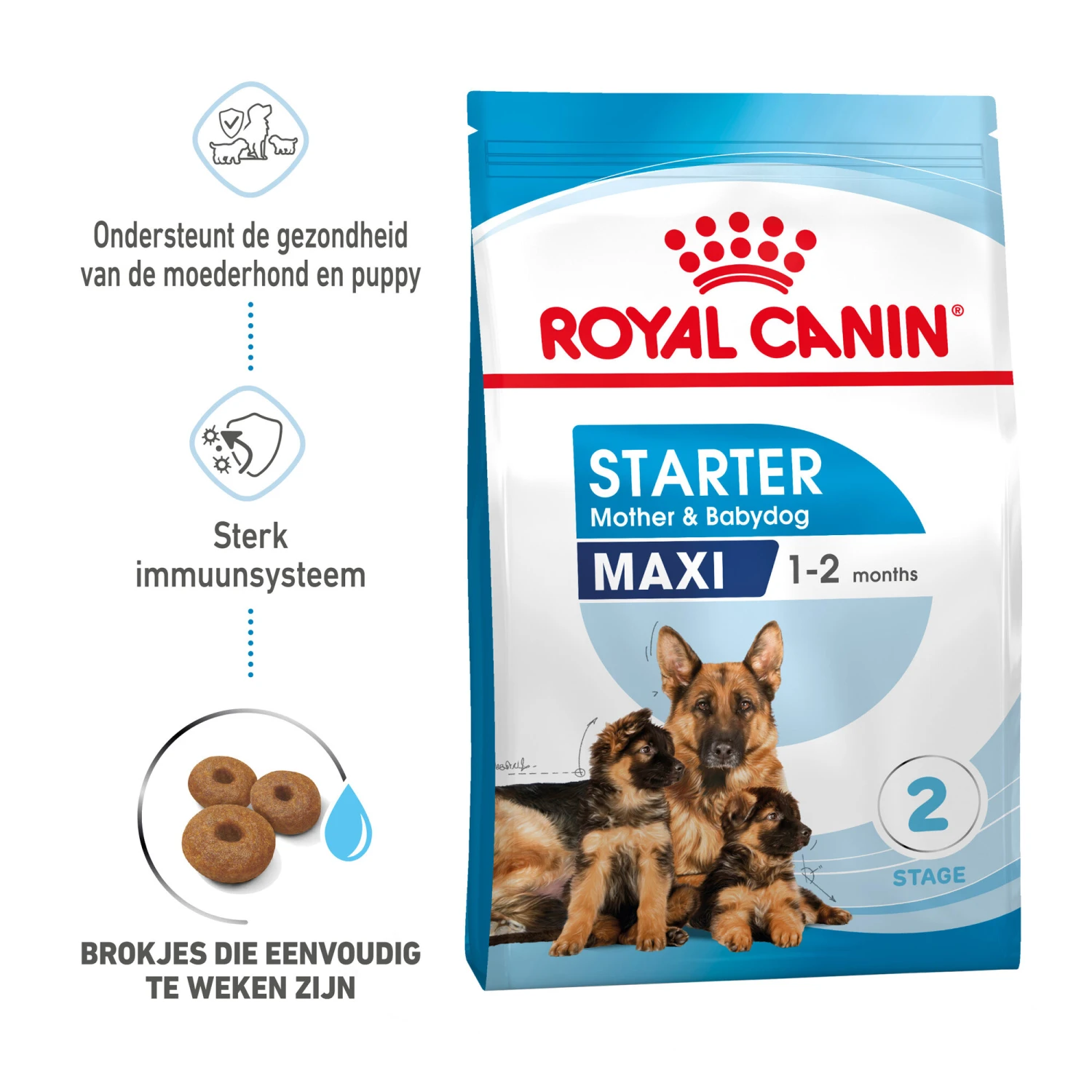 Royal Canin Maxi Starter Mother & Babydog - Hondenvoer 3 Royal Canin Maxi Starter Mother & Babydog - Hondenvoer - Afbeelding 3