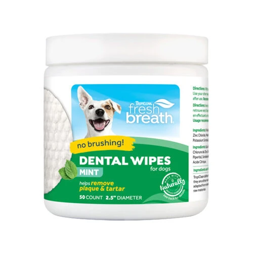 TropiClean Dental Wipes 1 TropiClean Dental Wipes