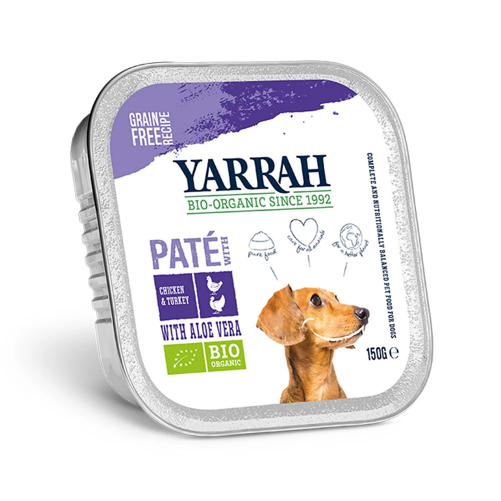 Yarrah - Paté Hond Kuipje Met Kip En Kalkoen Bio