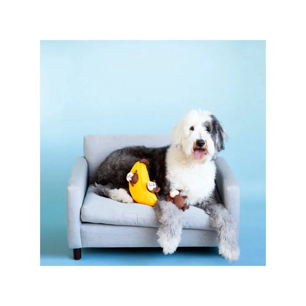 ZippyPaws Zippy Burrow Monkey 'n Banana 3 ZippyPaws Zippy Burrow Monkey 'n Banana - Afbeelding 3